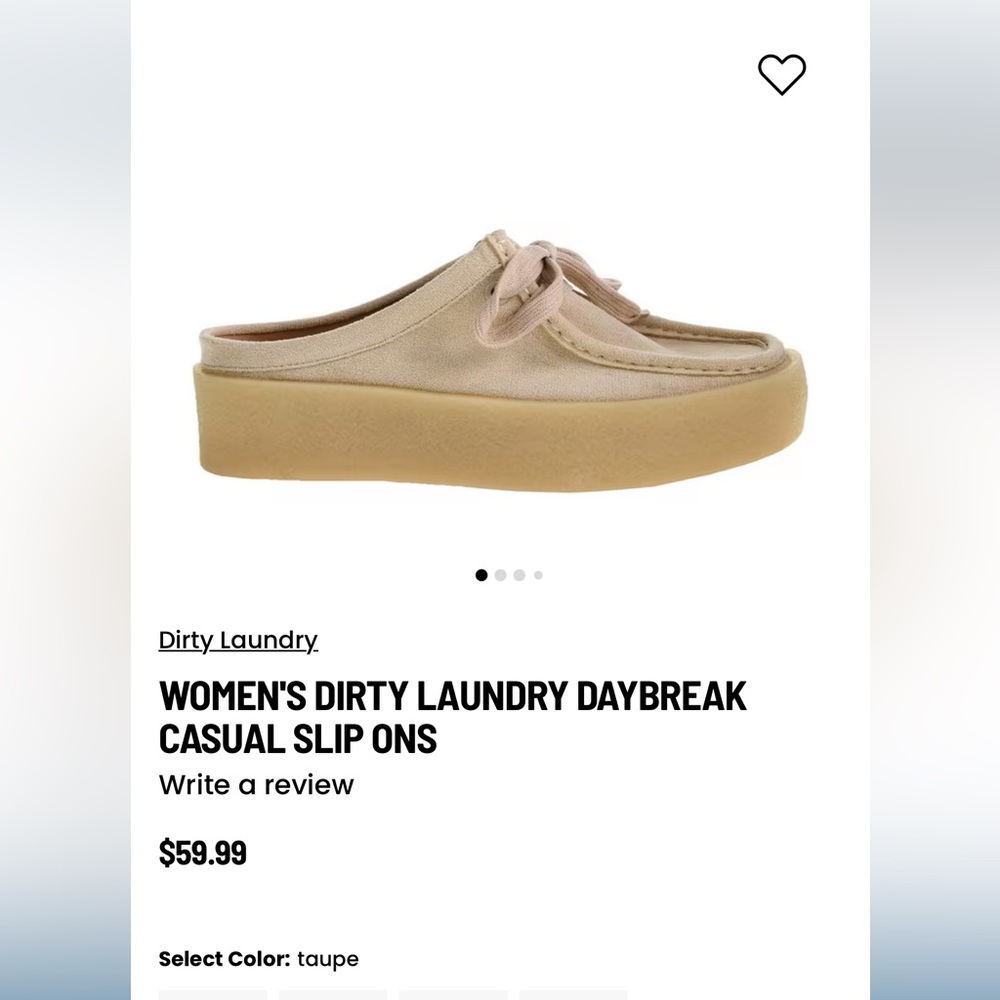 Dirty Laundry Tan Daybreak Mules with Platform Sole